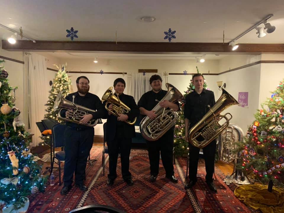 Holiday Tuba concert at The Bowen House
